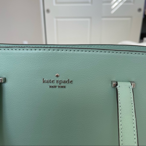 KATE SPADE GERALDINE PATTERSON DRIVE SPRINGMEDW GREEN/MINT HANDBAG - Picture 9 of 11